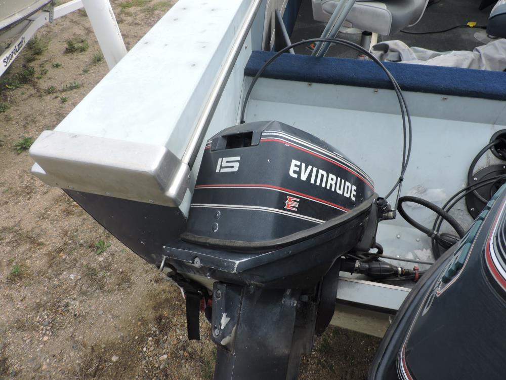 1991 Lund Tyee 1850 with shorelander trailer 